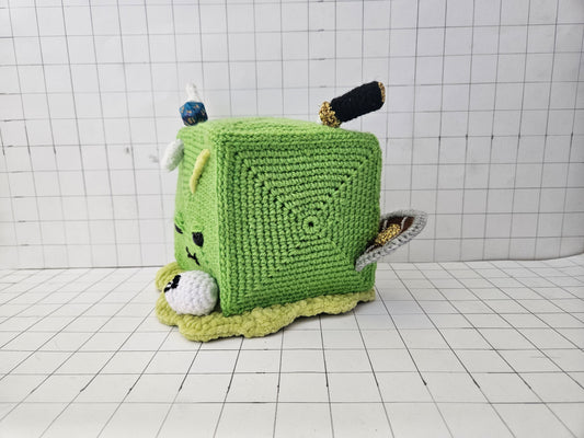 Amigurumi Gelatinous Cube - Level 01 Merchant